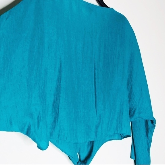 Topshop crop top with tie - Picture 4 of 6